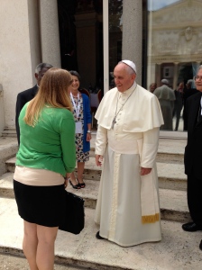 Me, not speaking to Pope Francis
